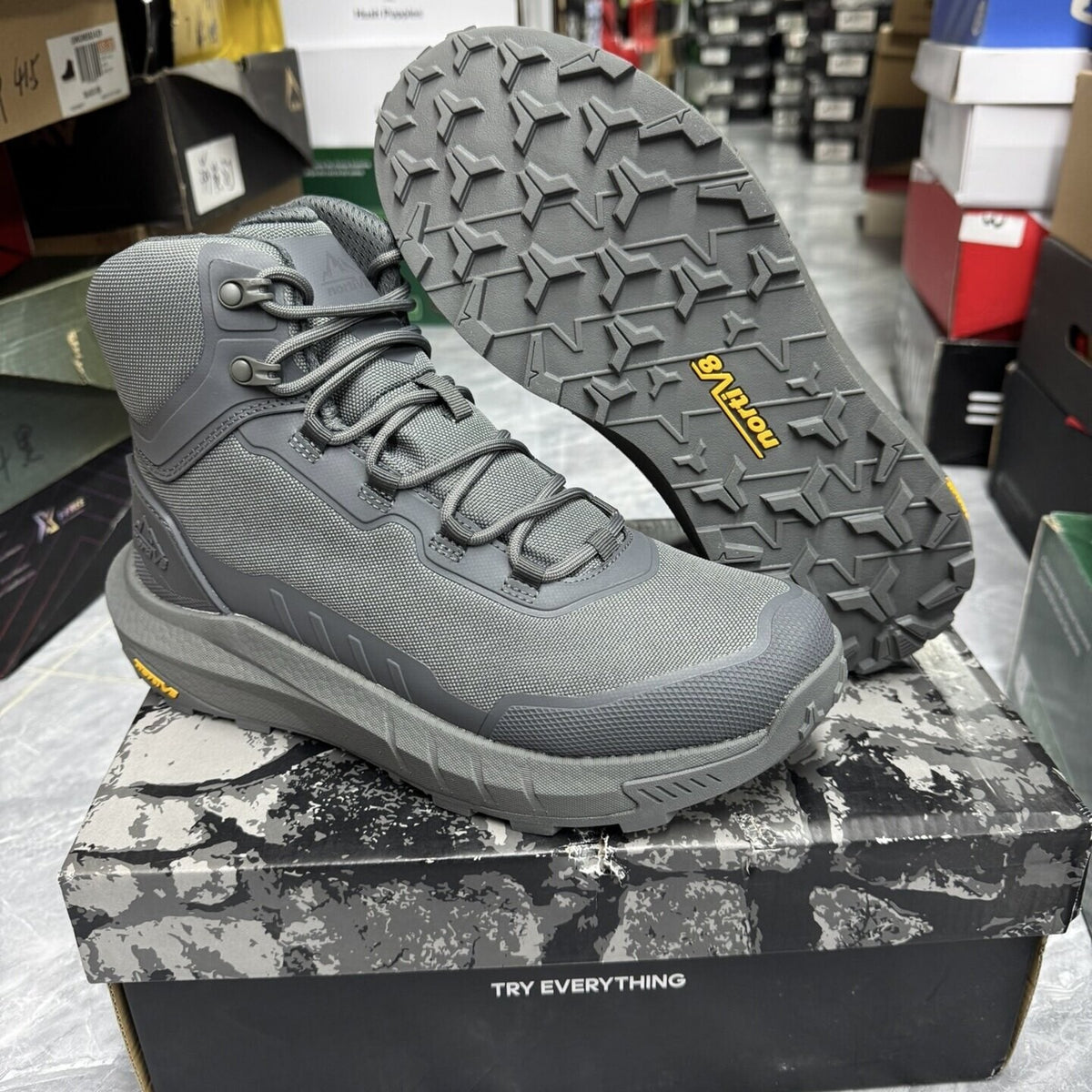 Men's Breathable Mid-High Top Outdoor Hiking Shoes with YKK Side Zipper