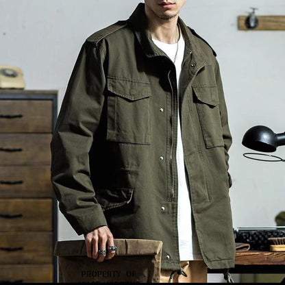 Men's casual stand-up collar outdoor jacket