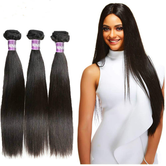 Real Human Hair Straight 1 pcs Bundle