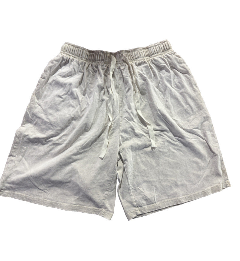 Mens Washed Cotton Wide Leg Shorts