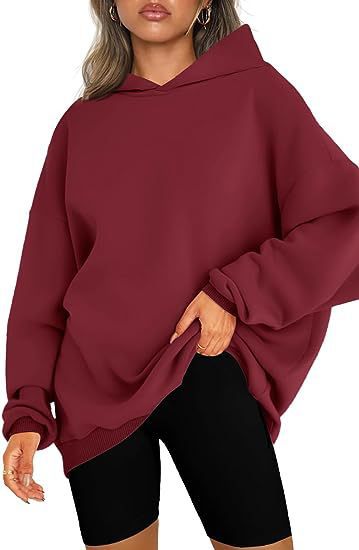 Oversized Hooded Fleece Sweatshirt for Women