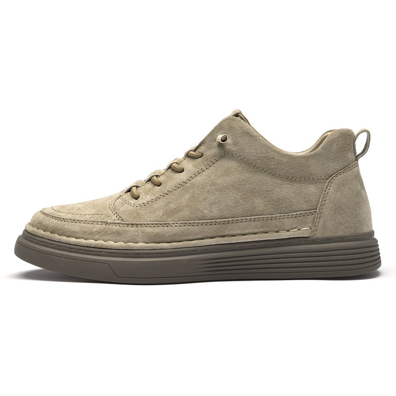 Men's Retro Suede Height Increasing Casual Board Shoes