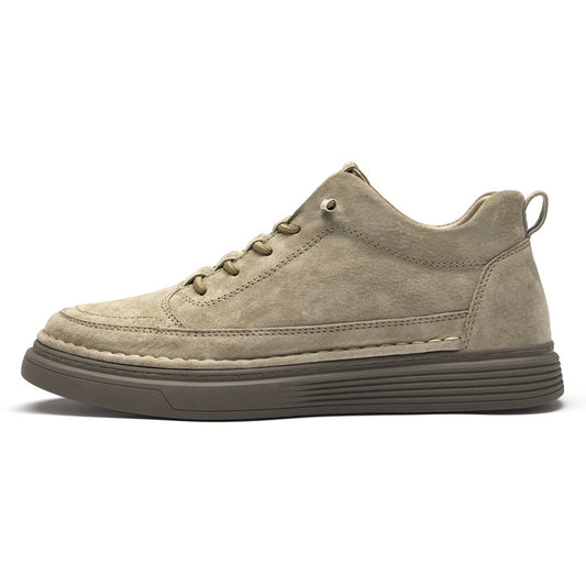 Men's Retro Suede Height Increasing Casual Board Shoes