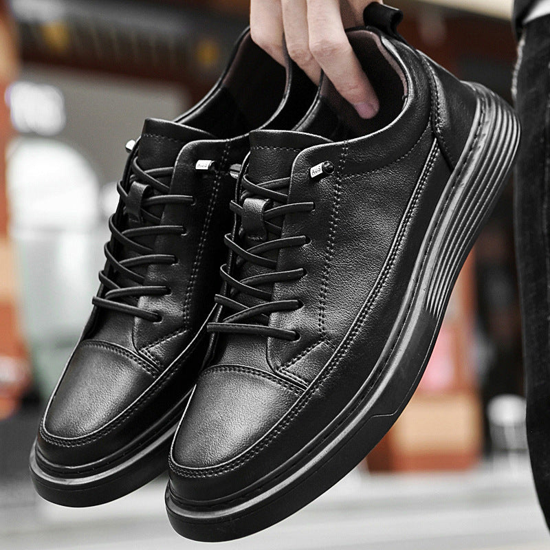 Men's Cowhide Leather Casual Slip-On Shoes
