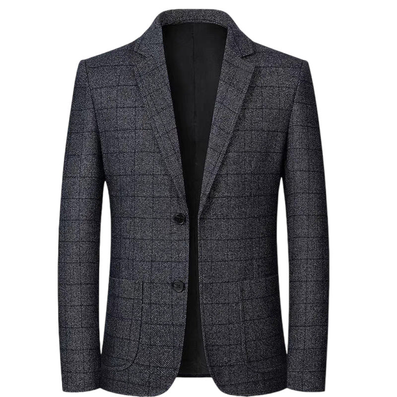 Plaid suit jacket