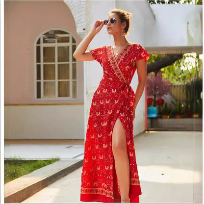 Bohemian 3D Print Sleeveless Dress