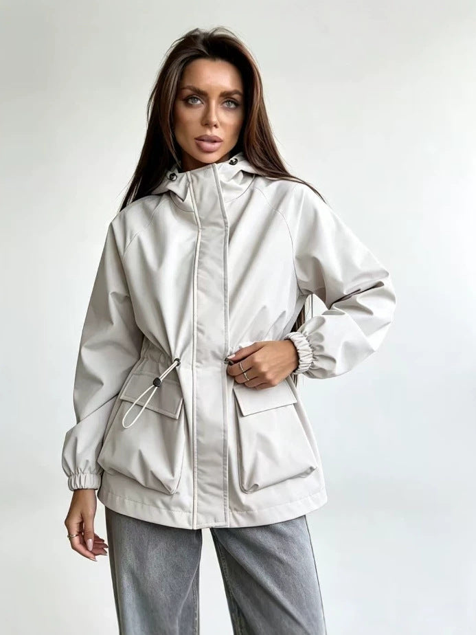 Womens Hooded Waterproof Outdoor Jacket