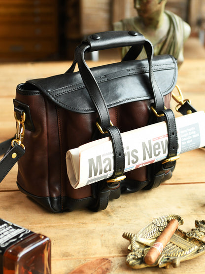 Classic Cowhide Messenger Ba
