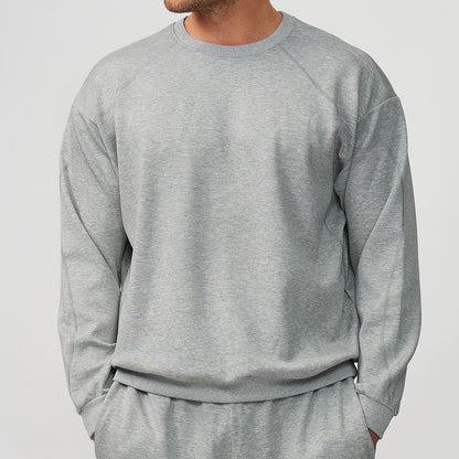 Heren losse sweatshirt met ronde hals