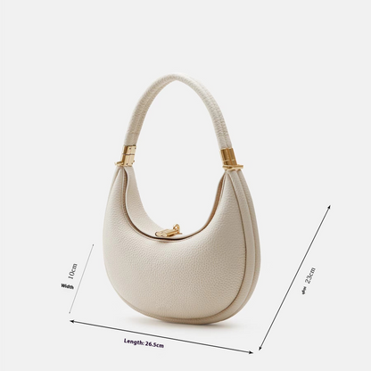 Middelgrote leren handtas Klassiek Selenodont-design