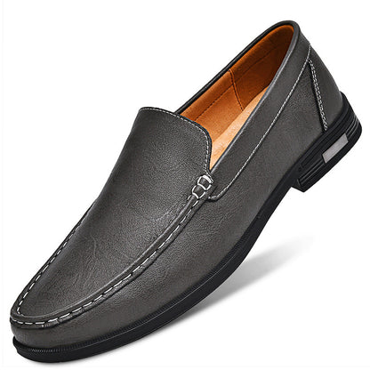 Mens Casual Leather Slip-On Shoes