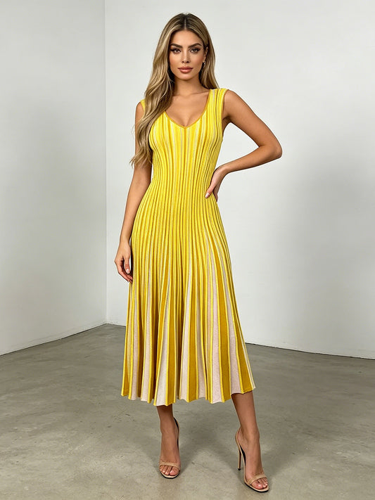 Elegant Mature Style Commuter Long Dress