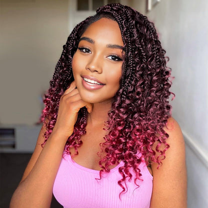 Synthetic fiber braids