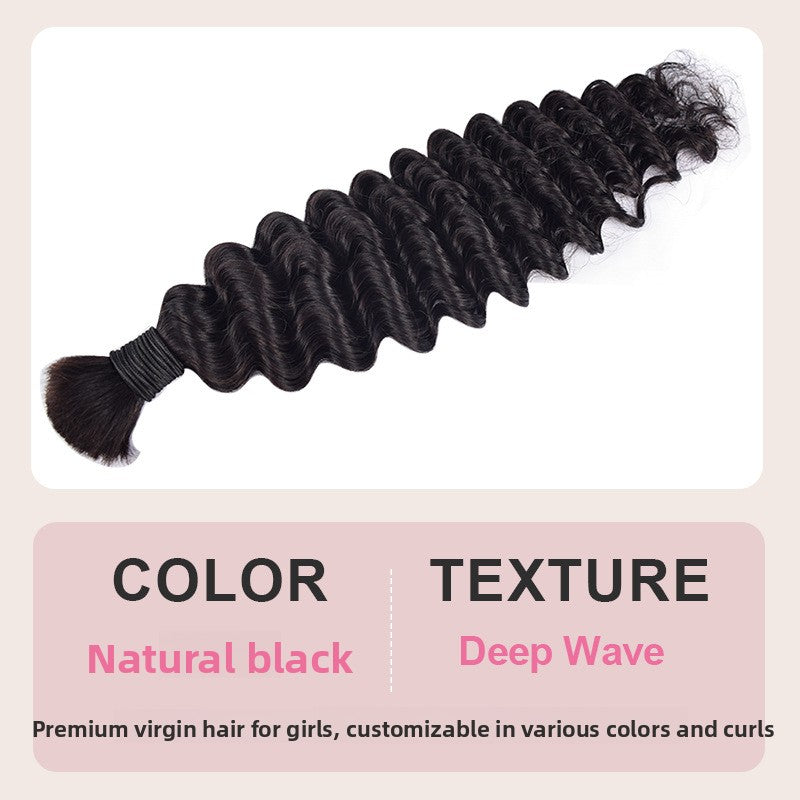 Deep Wave Real Hair Dreadlocks Braids