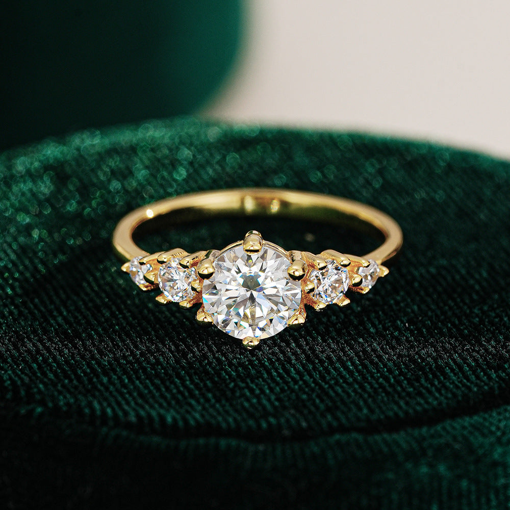 Ring van sterling zilver (S925) met edelsteen