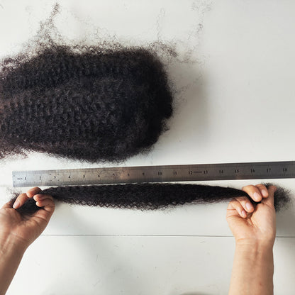 Afro Kinky Curly Bulk Menselijk Haar