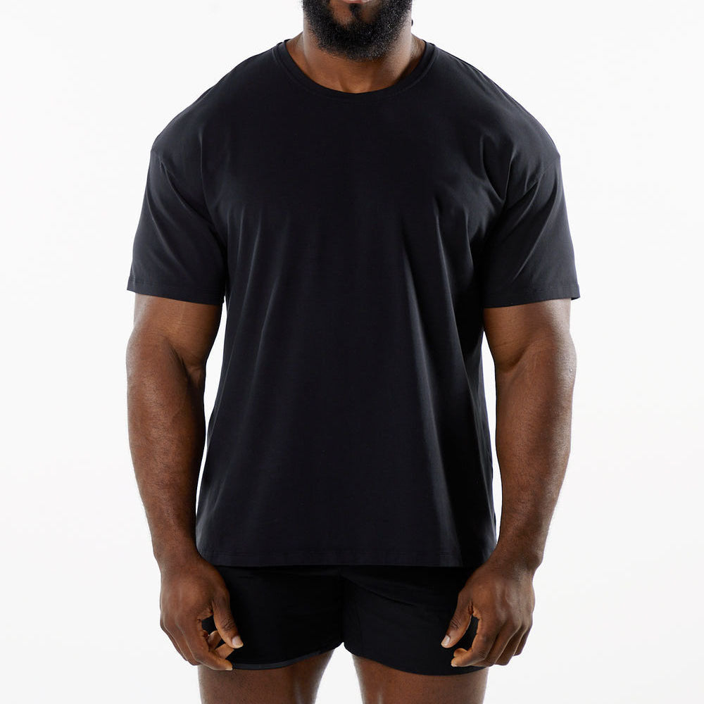 Casual katoenen T-shirt met korte mouwen voor heren