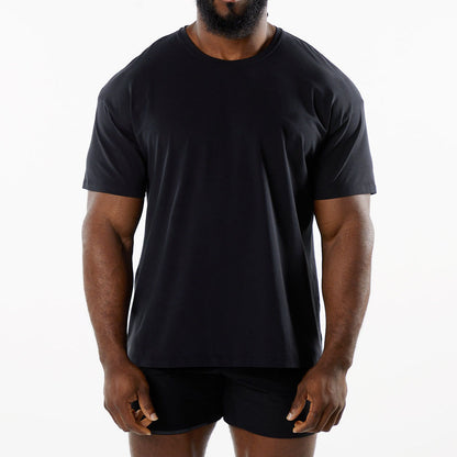 Casual katoenen T-shirt met korte mouwen voor heren