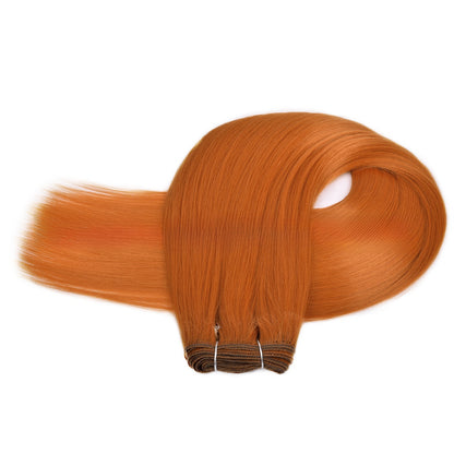Heat Resistant Synthetic Hair Extensions Straight Weft