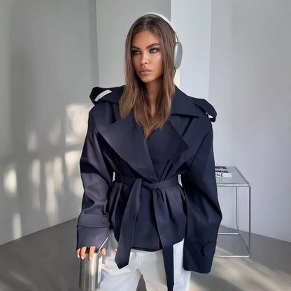Womens Belted Short Jacket
