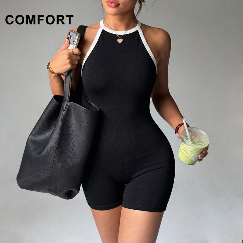 Womens Yoga Jumpsuit Shorts