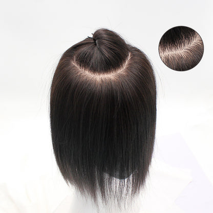 Real Hair Full Hand-Woven Double Needle Head Cover