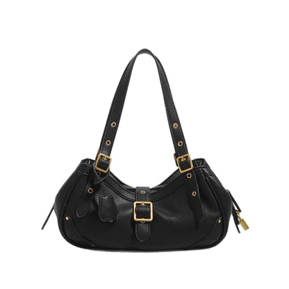 Retro Cowhide Saddle Shoulder Bag