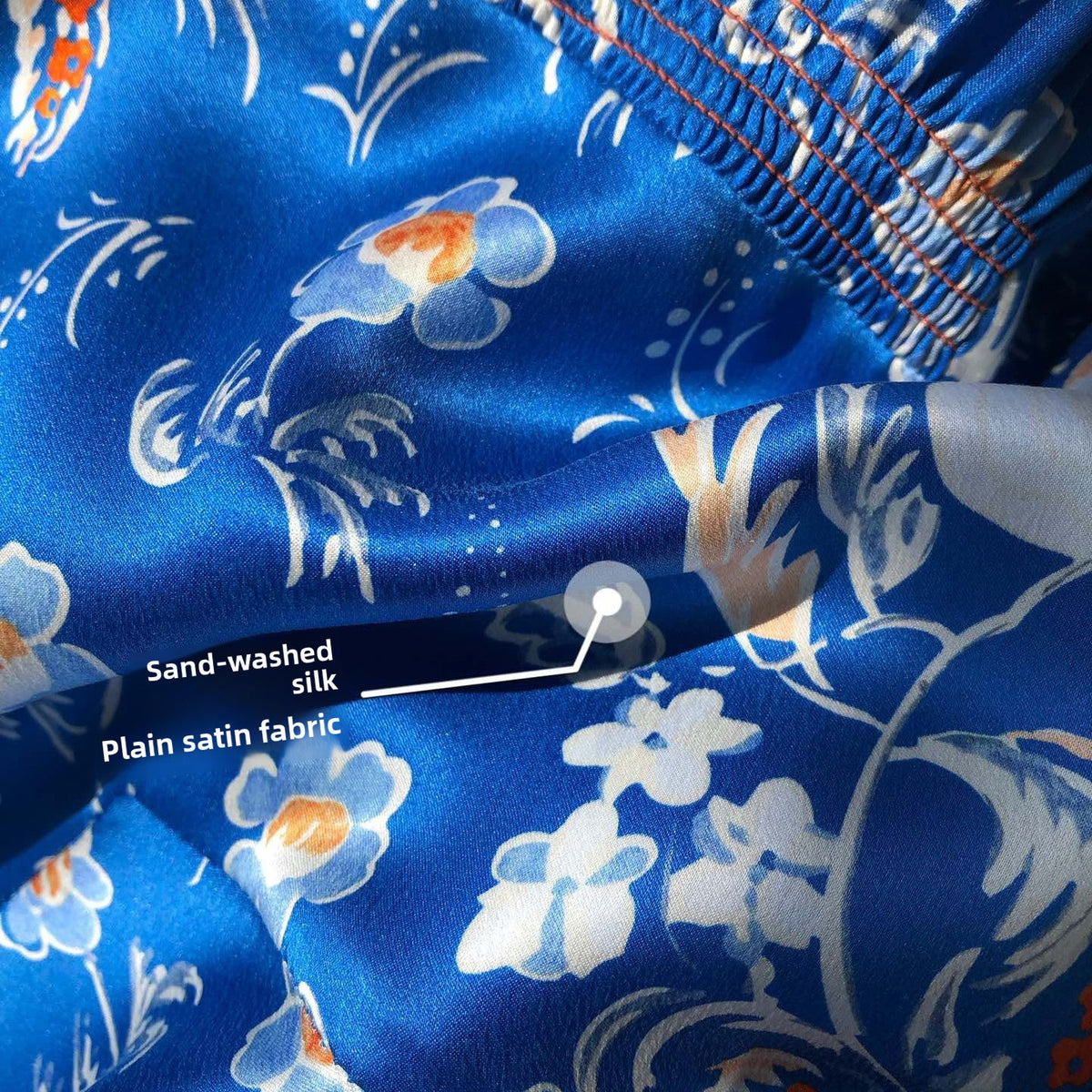 Floral Print Silk Short Dress