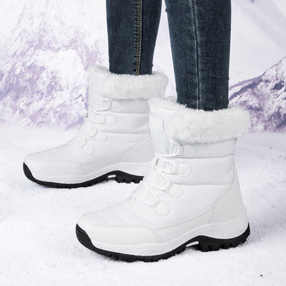 Womens Warm Fleece-Lined Winter Snow Boots