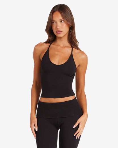 Women Yoga Suit with Chest Pad High-Waist Flared Trousers