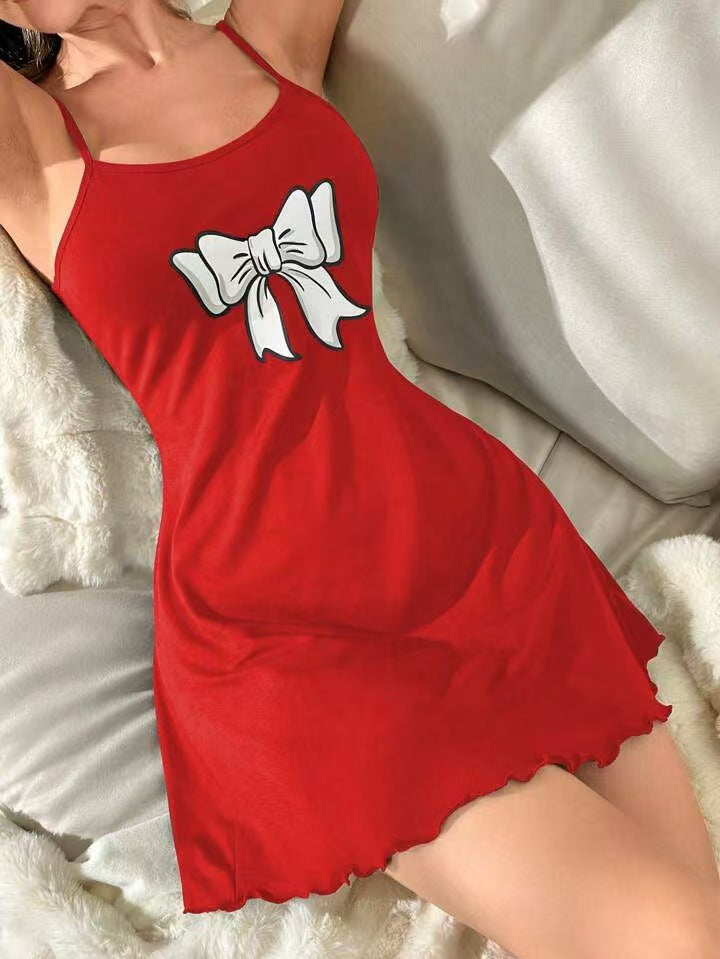 Womens Short Sleeveless Nightdress