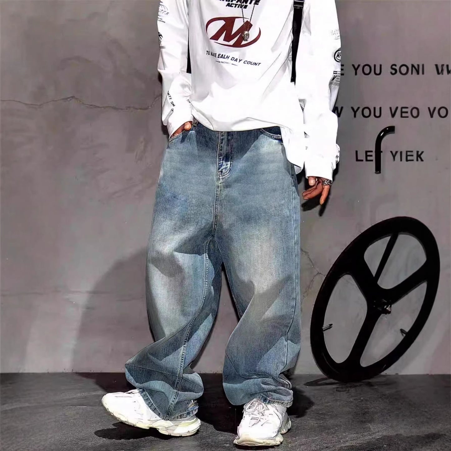 Jeans met wijde pijpen voor heren