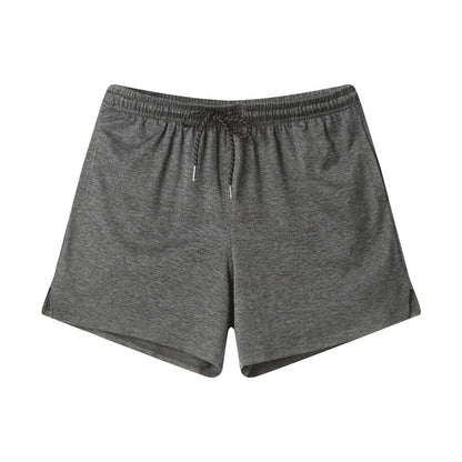 Europese effen mid-waist shorts met zakken en trekkoord