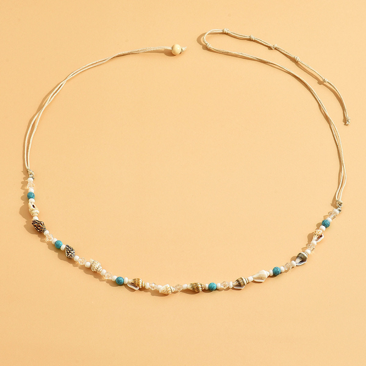 Fashion Beach Body Chain with Shells and Pearls