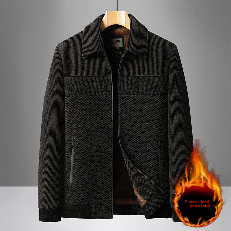 Men's chiffon thick-necked blazer