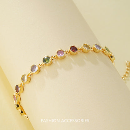 simple light luxury high-end feeling temperament anklet