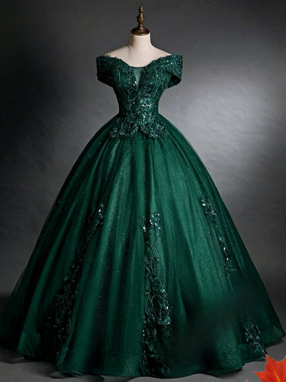 Elegant One-Shoulder Evening Dress with Puffy Skirt