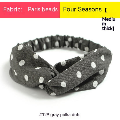 Elastische gekruiste chiffon hoofdband in Boheemse stijl