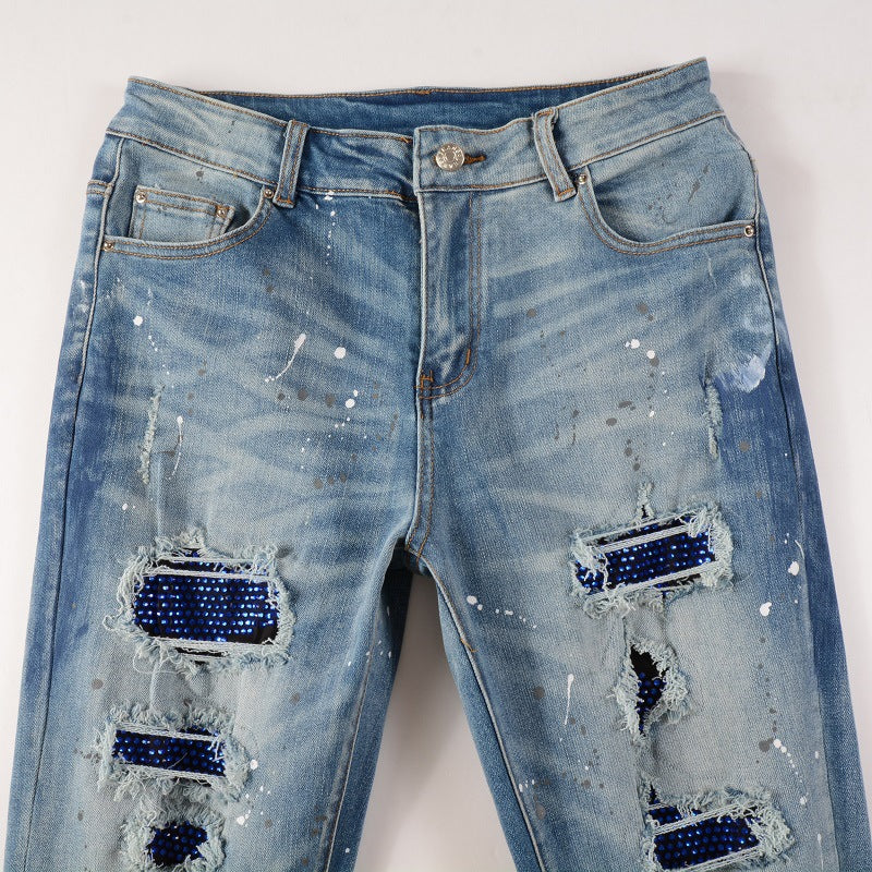 High-Street Trendy Distressed Jeans