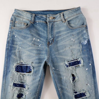 High-Street Trendy Distressed Jeans