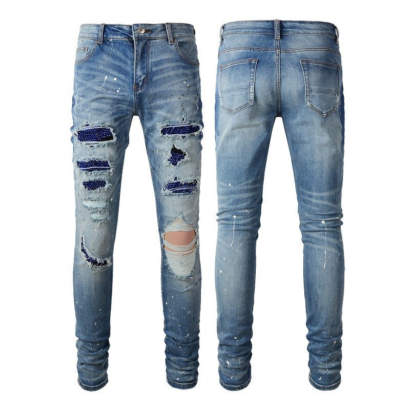 High-Street Trendy Distressed Jeans
