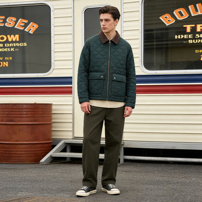 Klassieke gewatteerde corduroy jacket voor heren