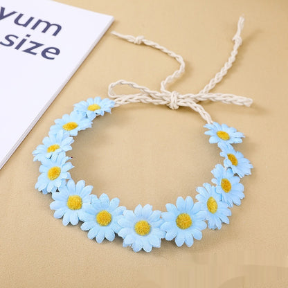 Zonnebloem Bohemian Vlecht Haarband