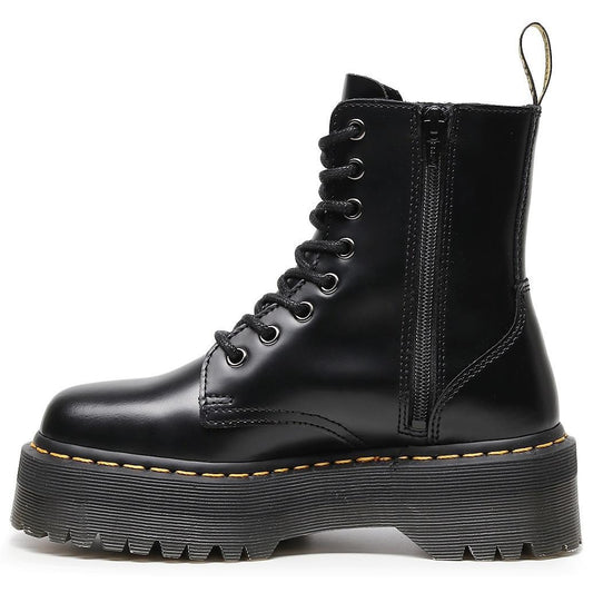 Platform Bottom Lace-up Tooling Boots