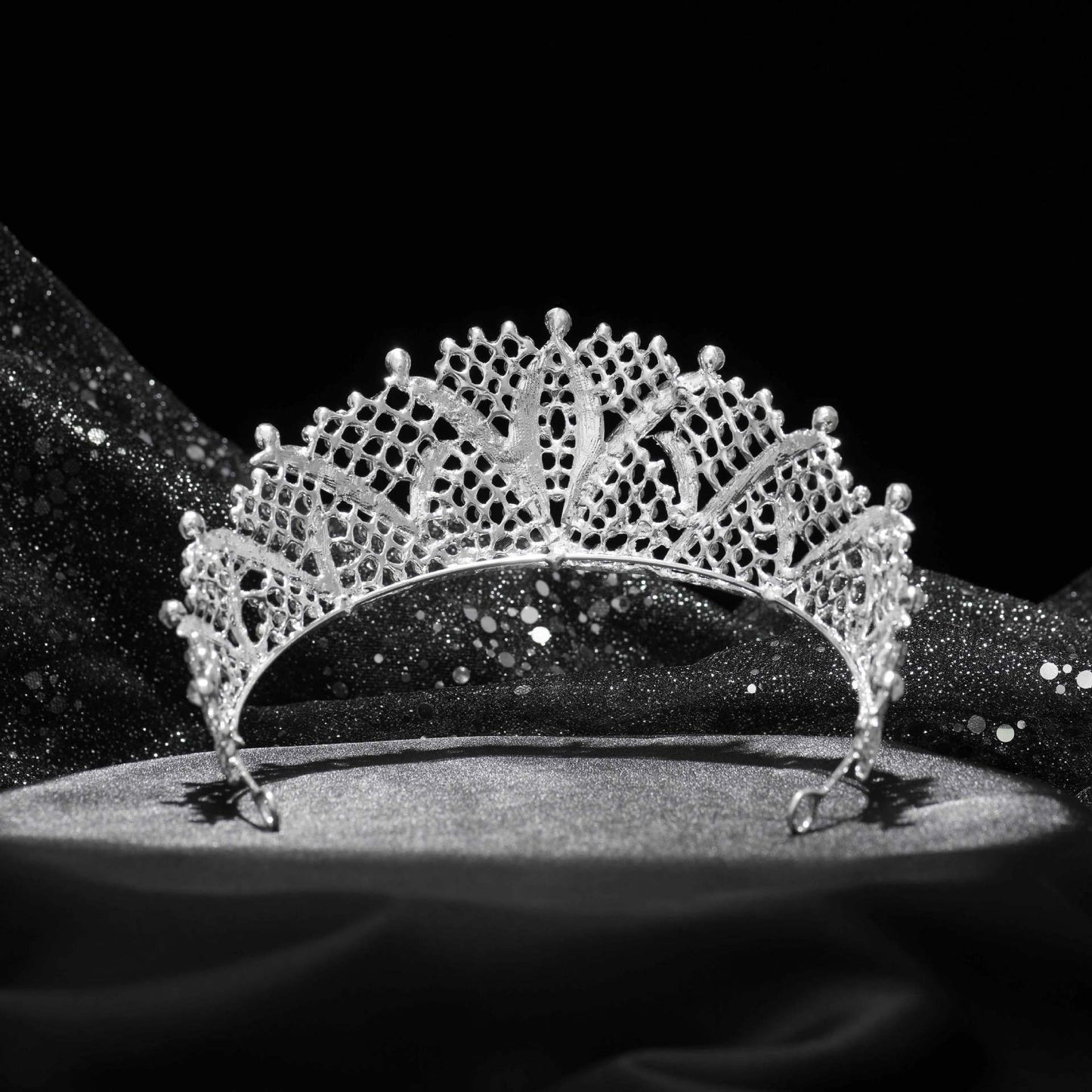 Zirkoon volledige diamant legering bruids tiara