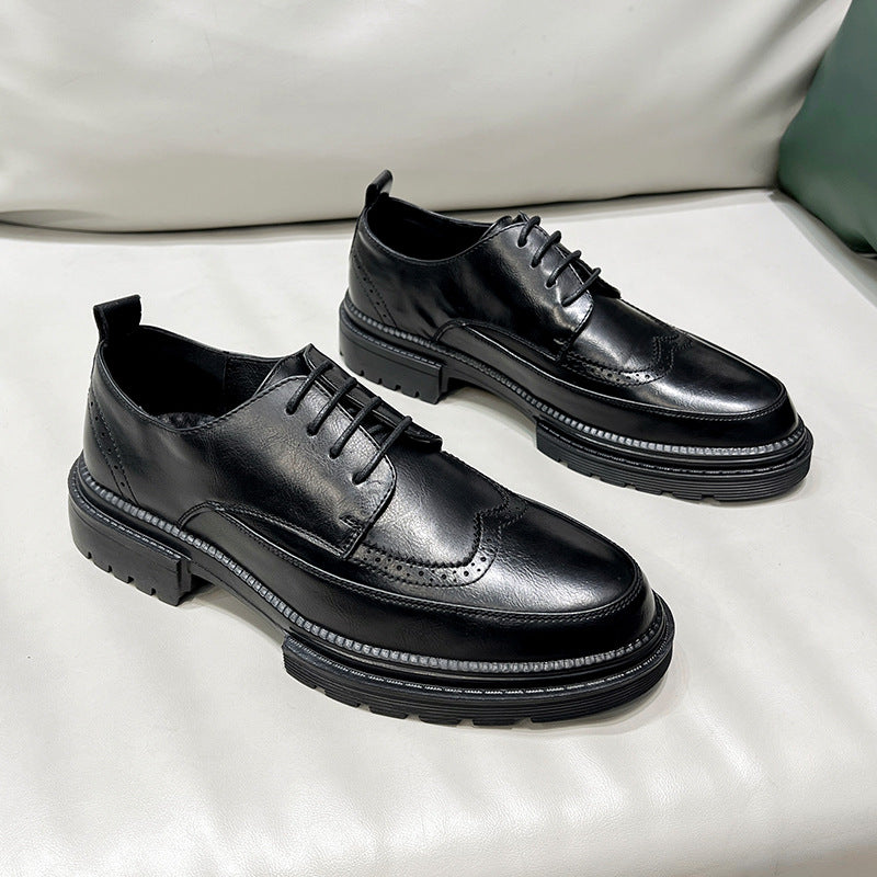 Men's leather shoes for summer