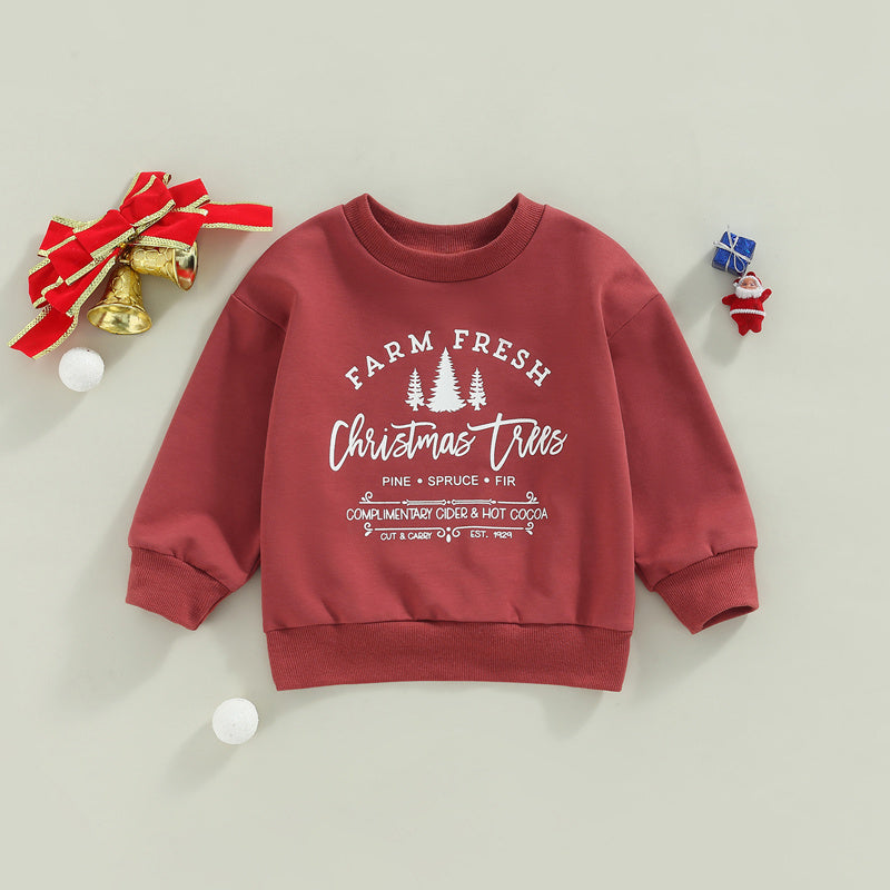 Kinder kerst sweatshirt met print