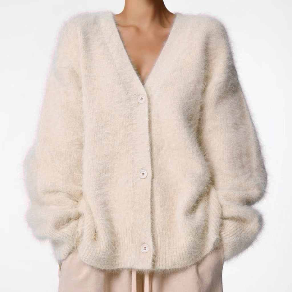 Womens Soft Long Sleeve Cardigan Sweater