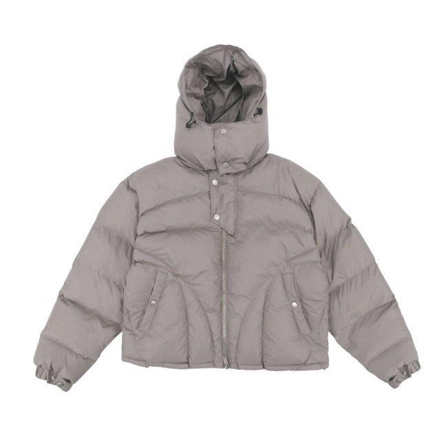 Men's Y2K Hip-Hop High-Collar Hooded Puffer Jacket