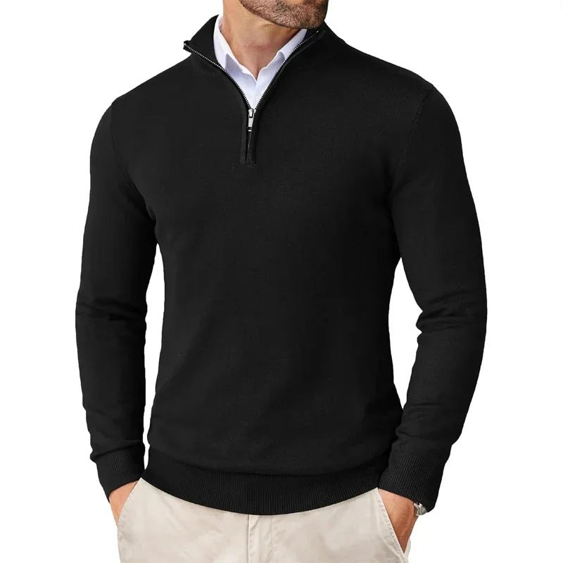 Mens Quarter Zip Fleece Sweatshirt